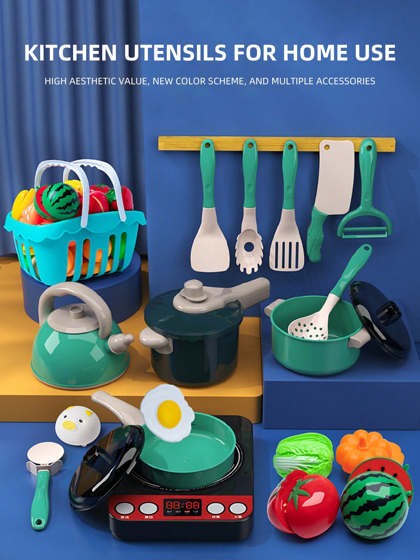 Kitchen Appliances Combo - Juguetes de Cocina para Niños, Juego