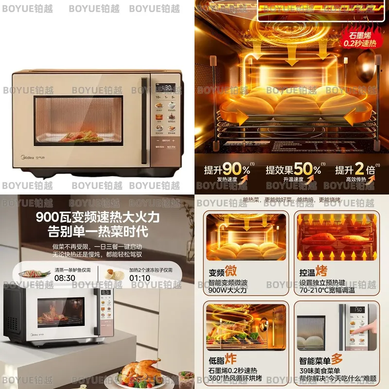 Kitchen Appliances Combo - Horno Microondas Inteligente con Inversor y