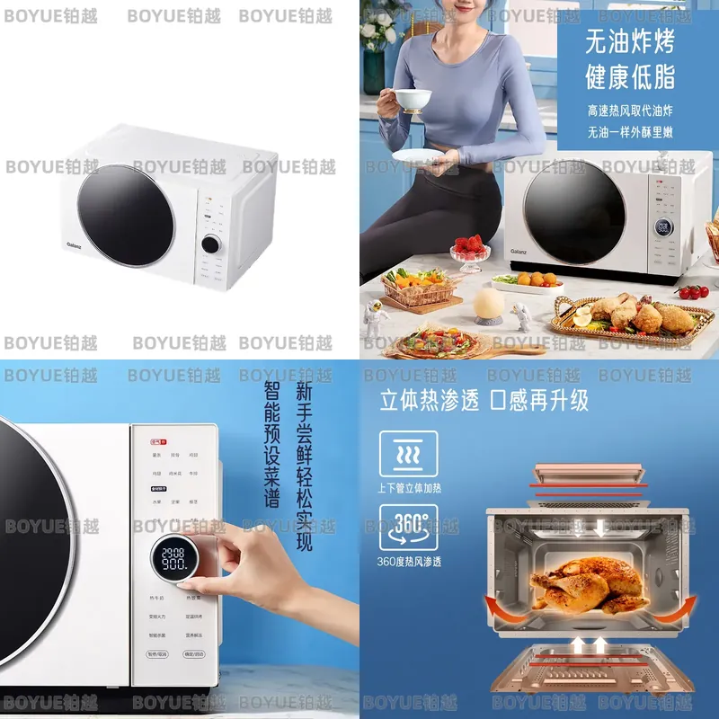 Kitchen Appliances Combo - Horno Microondas de Acero Inoxidable de