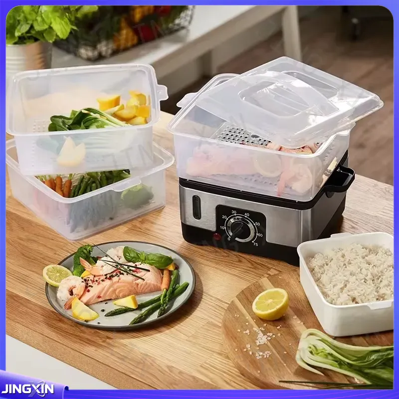 Vaporera Eléctrica de 3 Nivele - Kitchen Appliances Commercial reseña y precio