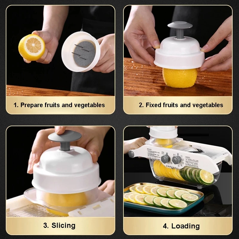 Rebanador de limón multifuncio - Kitchen Appliances Japan reseña y precio