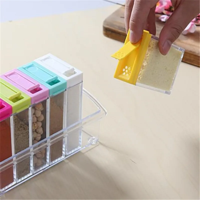 Caja de condimentos transparen - Kitchen Appliances Organizer reseña y precio