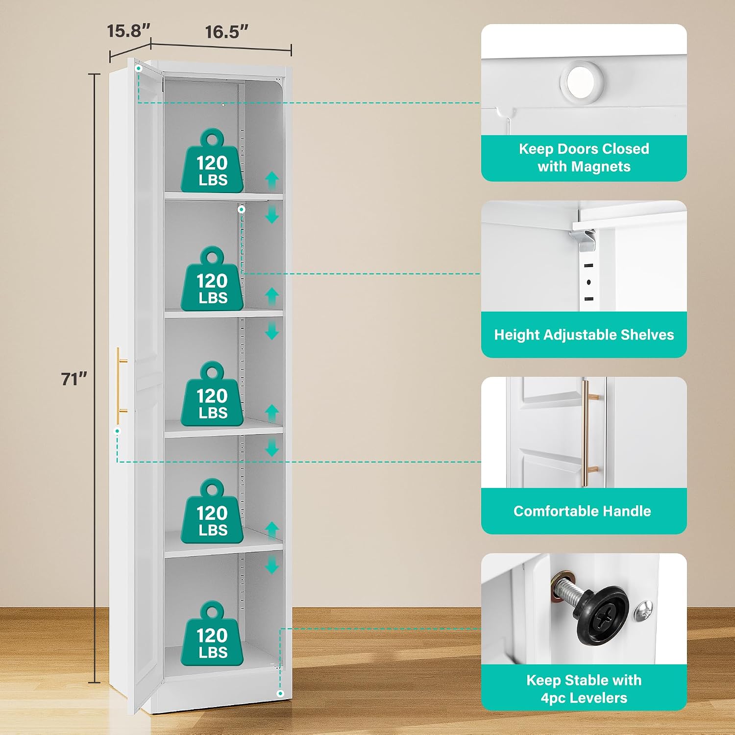 Armario de Almacenamiento Estr - Kitchen Appliances Organizer reseña y precio