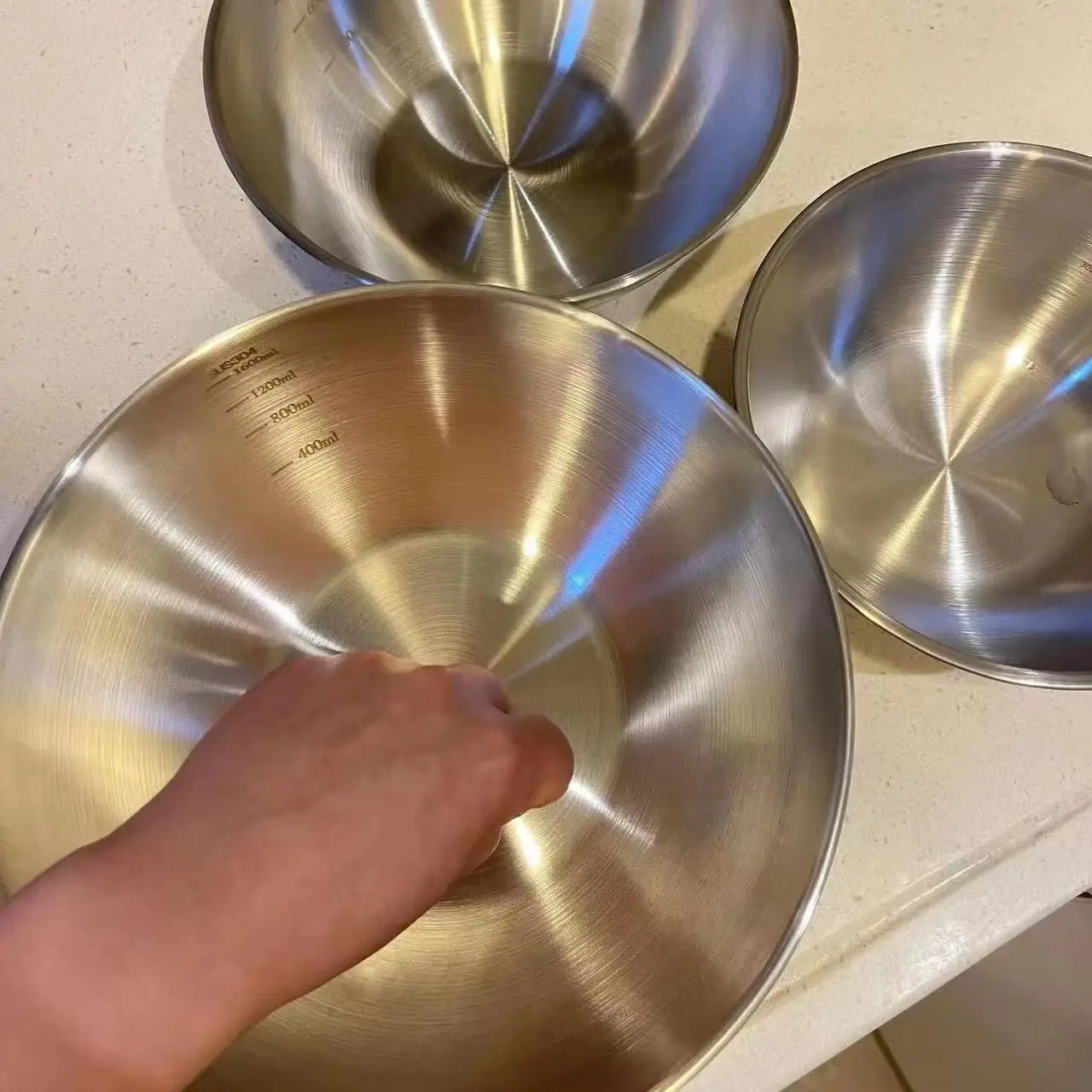 Juego de 3 Tazones de Acero In - Kitchen Appliances Organizer reseña y precio