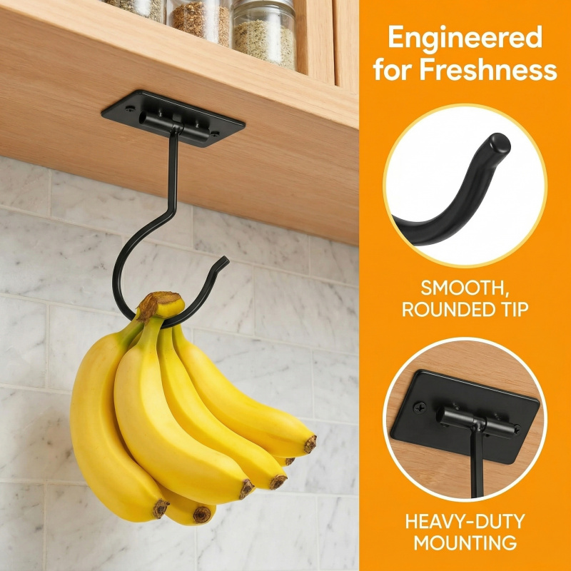 Gancho Adhesivo de Metal Negro - Kitchen Appliances Organizer reseña y precio