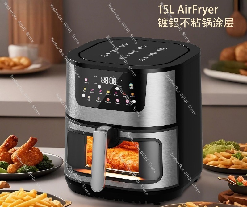 Horno Eléctrico de 15L con Fre - Kitchen Appliances Combo reseña y precio