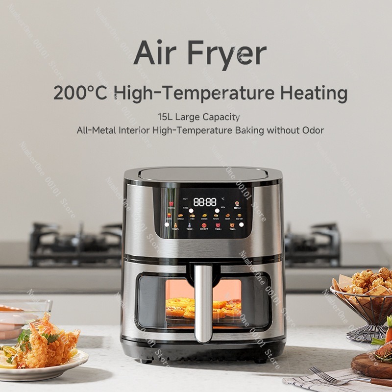 Horno Eléctrico de 15L con Fre - Kitchen Appliances Combo reseña y precio